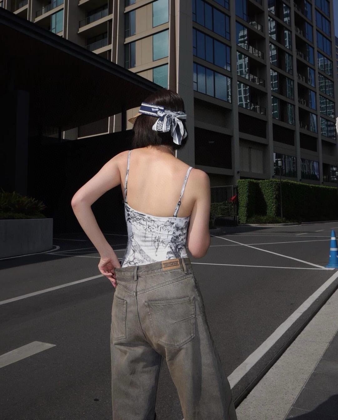 Dior D-Ocean Mitzah Women's Summer Knitted Sun Hat Cap #72553
