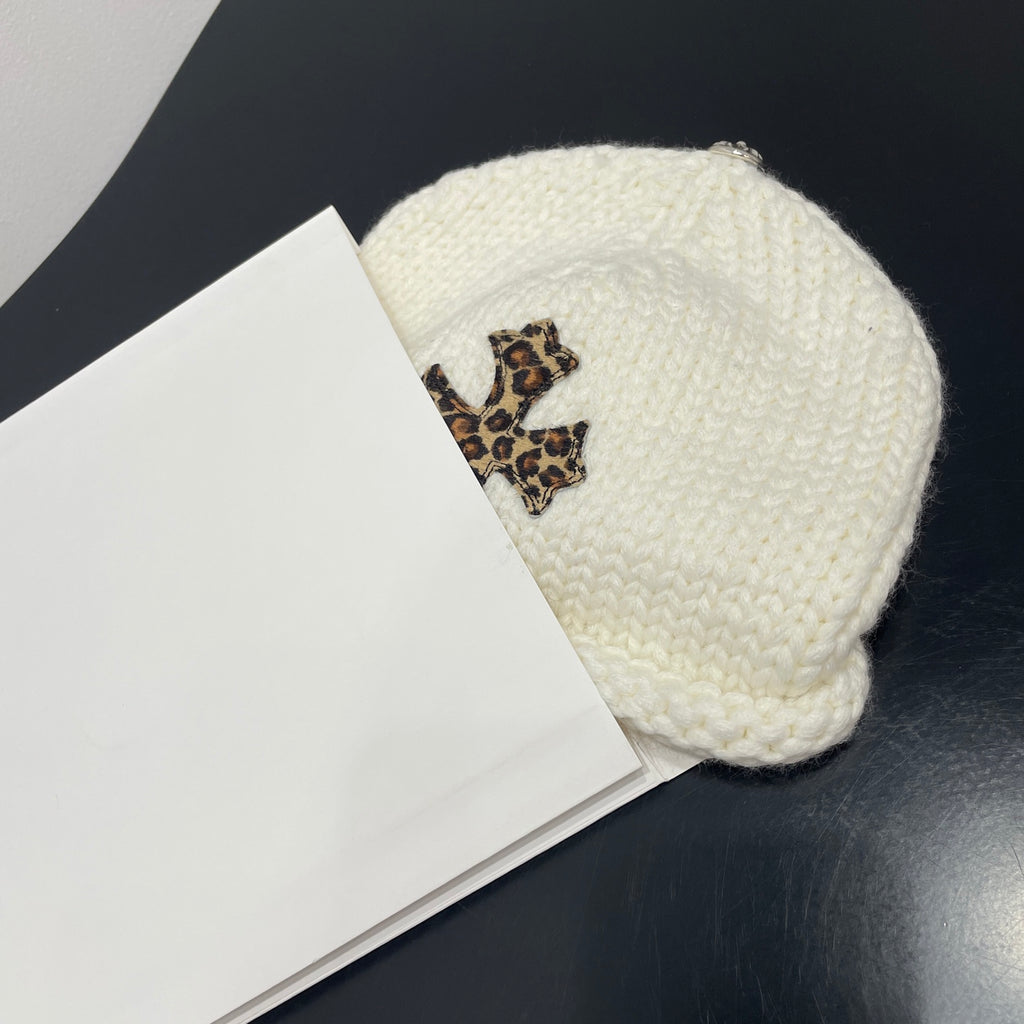Chrome Hearts Leopard Leather Cross Silver Jewelry Cold Hat #334406