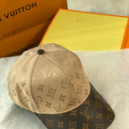 Louis Vuitton LV GET READY Men's and Women's Logo Printed Nylon and Leather Baseball Cap Hat #75854