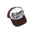 Billionaire Unisex Fashion Trend Color Blocked American Retro English Letter Print Mesh Baseball Cap Duckbill Hat Hat Accessories #78687
