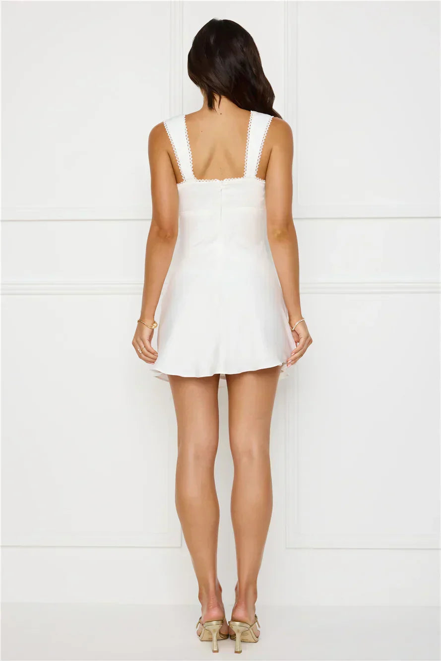 Exotic Flair Satin Mini Dress