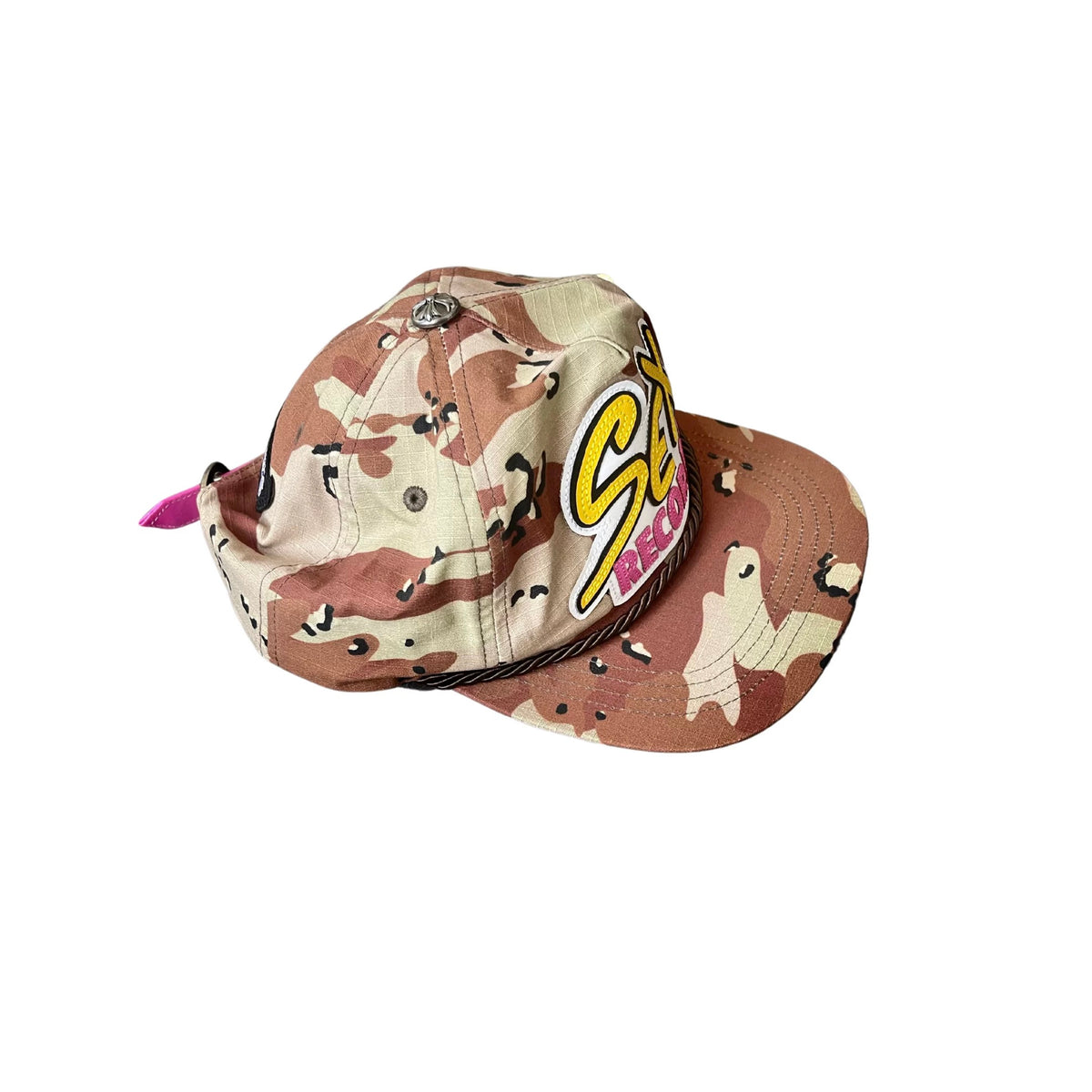Chrome Hearts Men's Women's Sex Series Embroidered Vintage Camouflage Baseball Cap Casual Duck Tongue Hat #81346