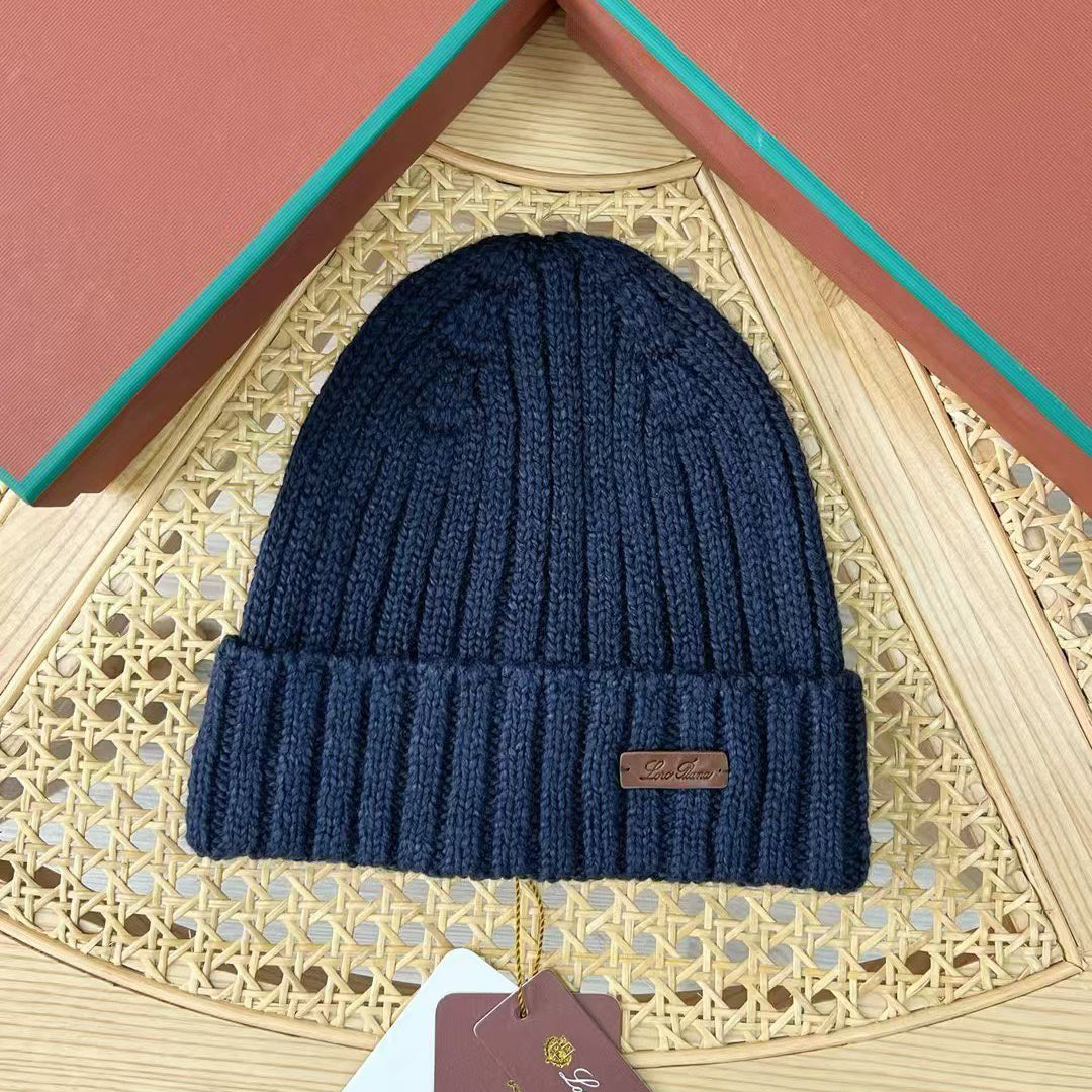 Loro Piana Fall And Winter Knitted Wool Keep Warm Cold Hat #74267