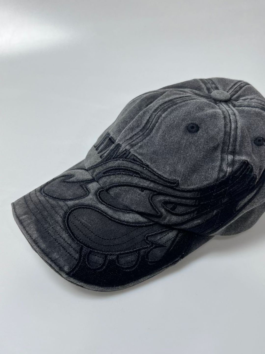 Vetements Men's Women's Spring And Autumn Flame Logo Pattern Cotton Baseball Cap Casual Gray Duck Tongue Hat Ngvp #9323