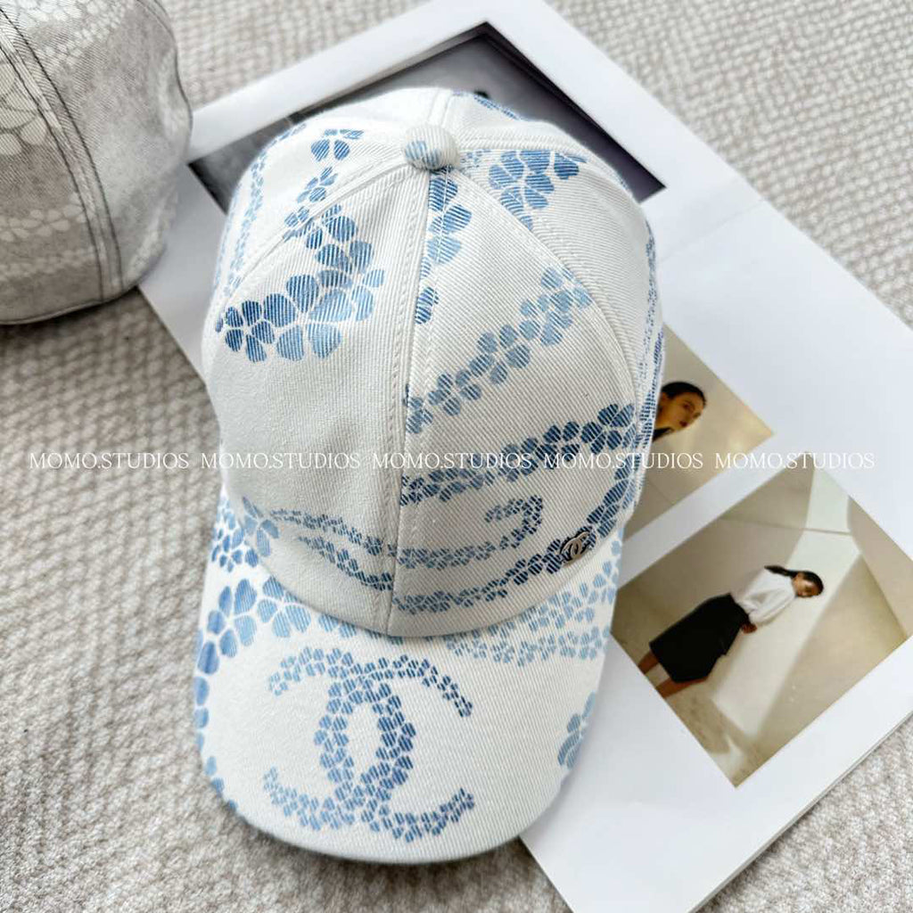 Chanel Men's and Women's Solid Color Floral Print Baseball Cap Hat #77569