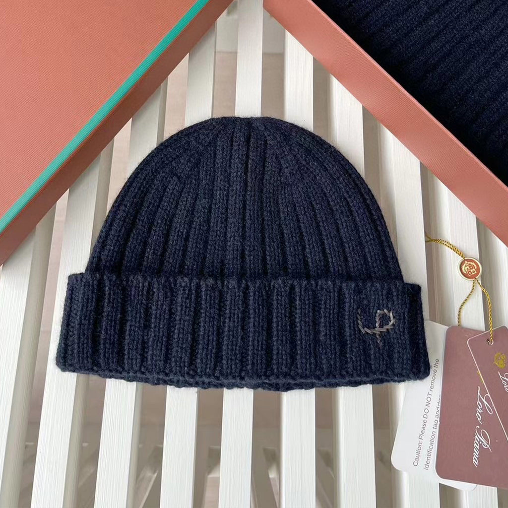 Loro Piana Cashmere Knit Hat Scarf Set #6664