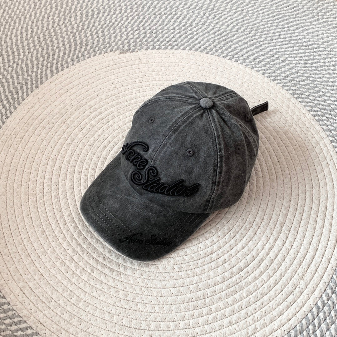Acne Studios Men's And Women's Solid Color Embroidered Letter Print Cotton Baseball Cap Hat #77755