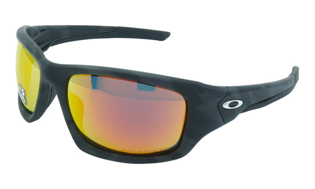 Valve Polarized Sunglasses Matte Black Camo / Ruby Iridium Polarized OO9236 31