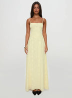 South Of France Maxi Dress Yellow
