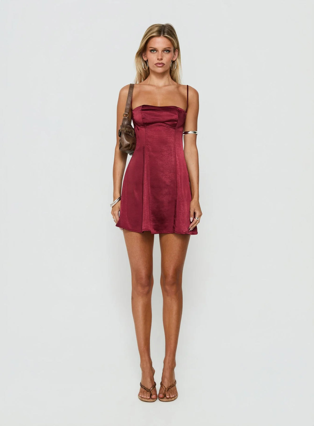 Easy To Love Mini Dress Burgundy