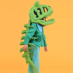 Kid's Fashion Headwear Dinosaur Gift Handmade Custom Solid Color Linen Dinosaur Hat #31321
