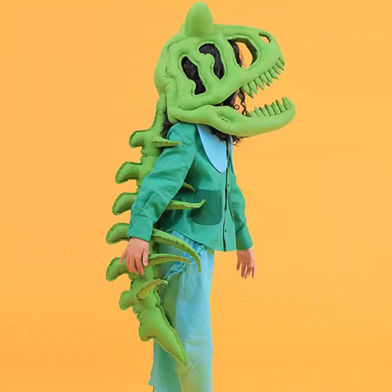 Kid's Fashion Headwear Dinosaur Gift Handmade Custom Solid Color Linen Dinosaur Hat #31321