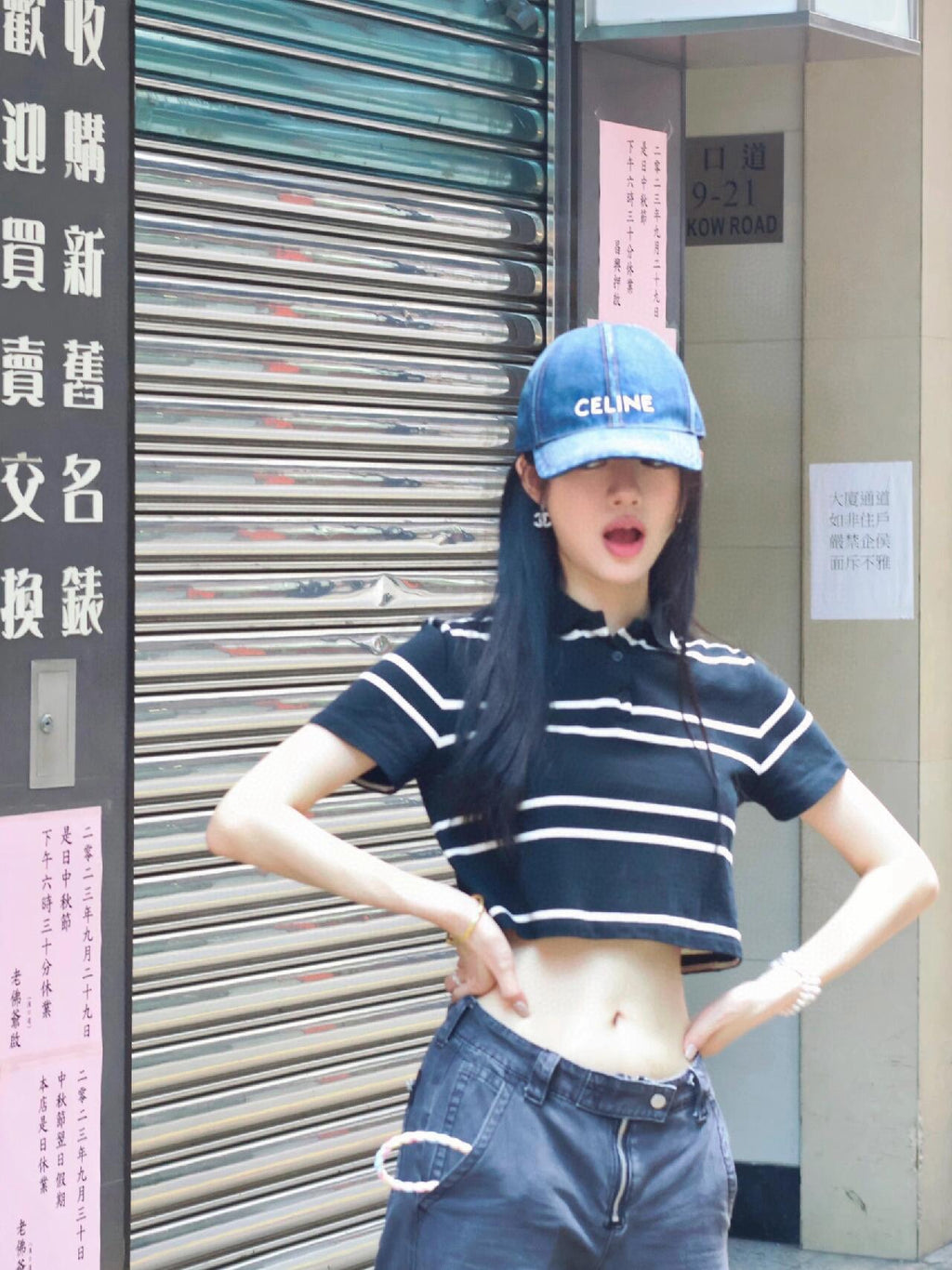 Celine Men Women Fashion Vintage Cowboy Letter Embroidery Baseball Cap Blue Casual Duck Hat #72129