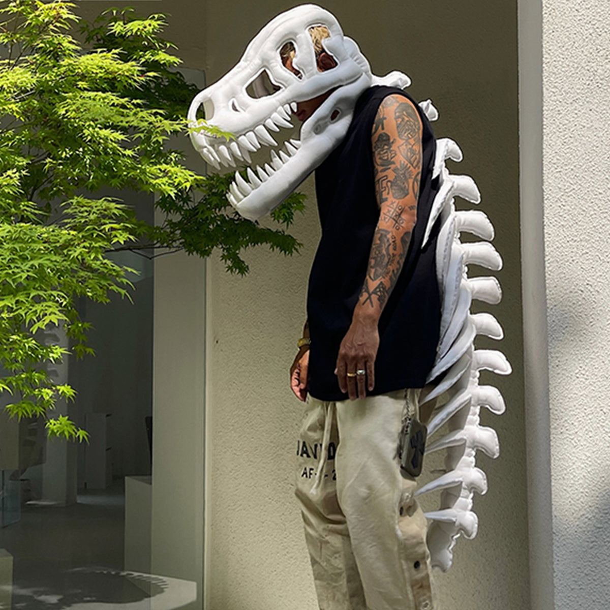 Rick Owens Tyrannosaurus Rex Toys Design Handmade Custom Headwear Dinosaur Shaped Hat Cool Customized Gift Ngvp #8799