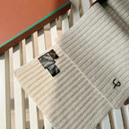 Loro Piana Cashmere Knit Hat Scarf Set #6664