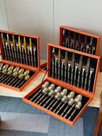 24-Piece Stainless Steel Cutlery Set Gift Box