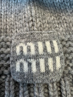 MiuMiu Wool and Cashmere Hat Gray #334924