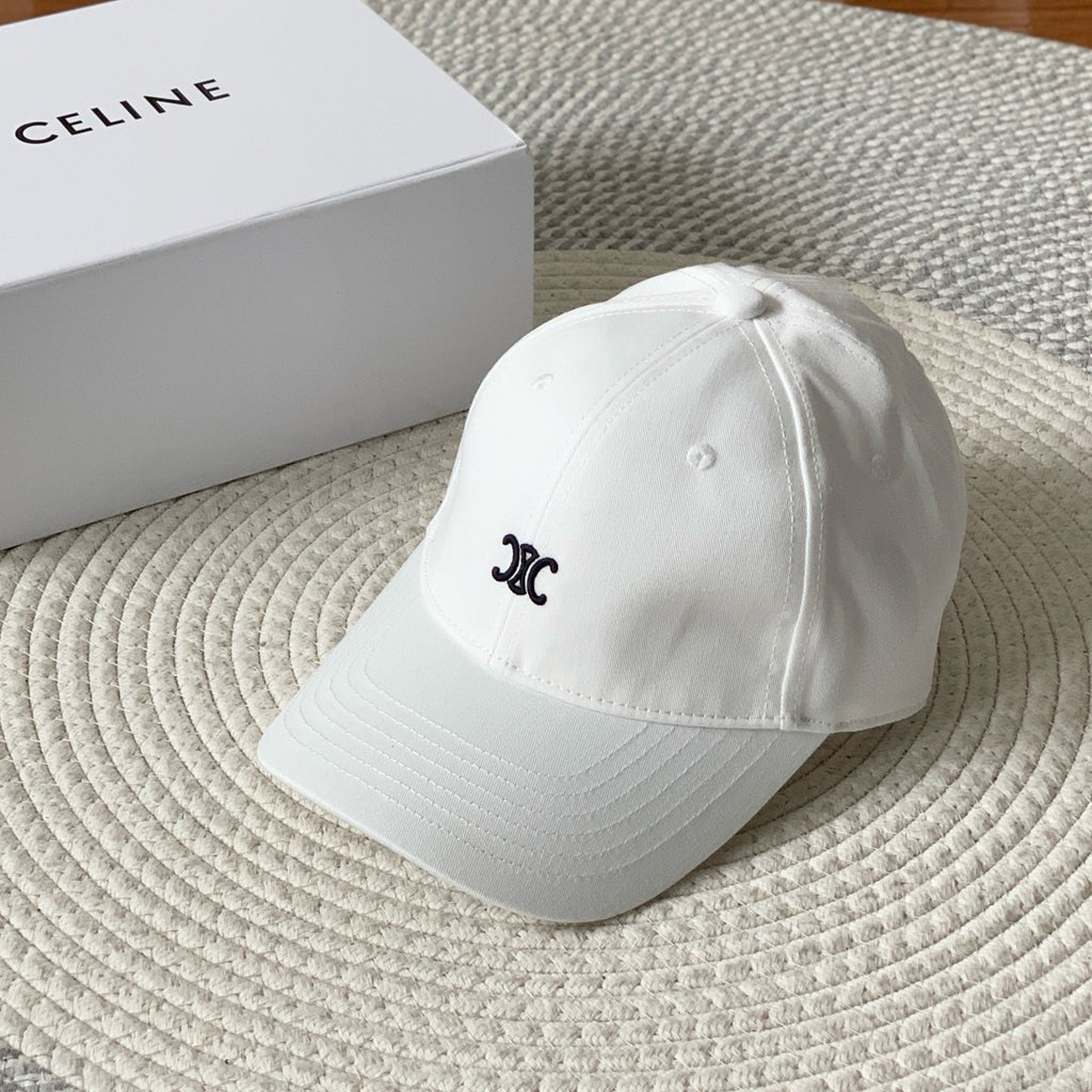 Celine Men Women Fashion Vintage Cowboy Letter Embroidery Baseball Cap Blue Casual Duck Hat #75689