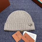 Loro Piana Gorro Cachemira Logo Hat #334048
