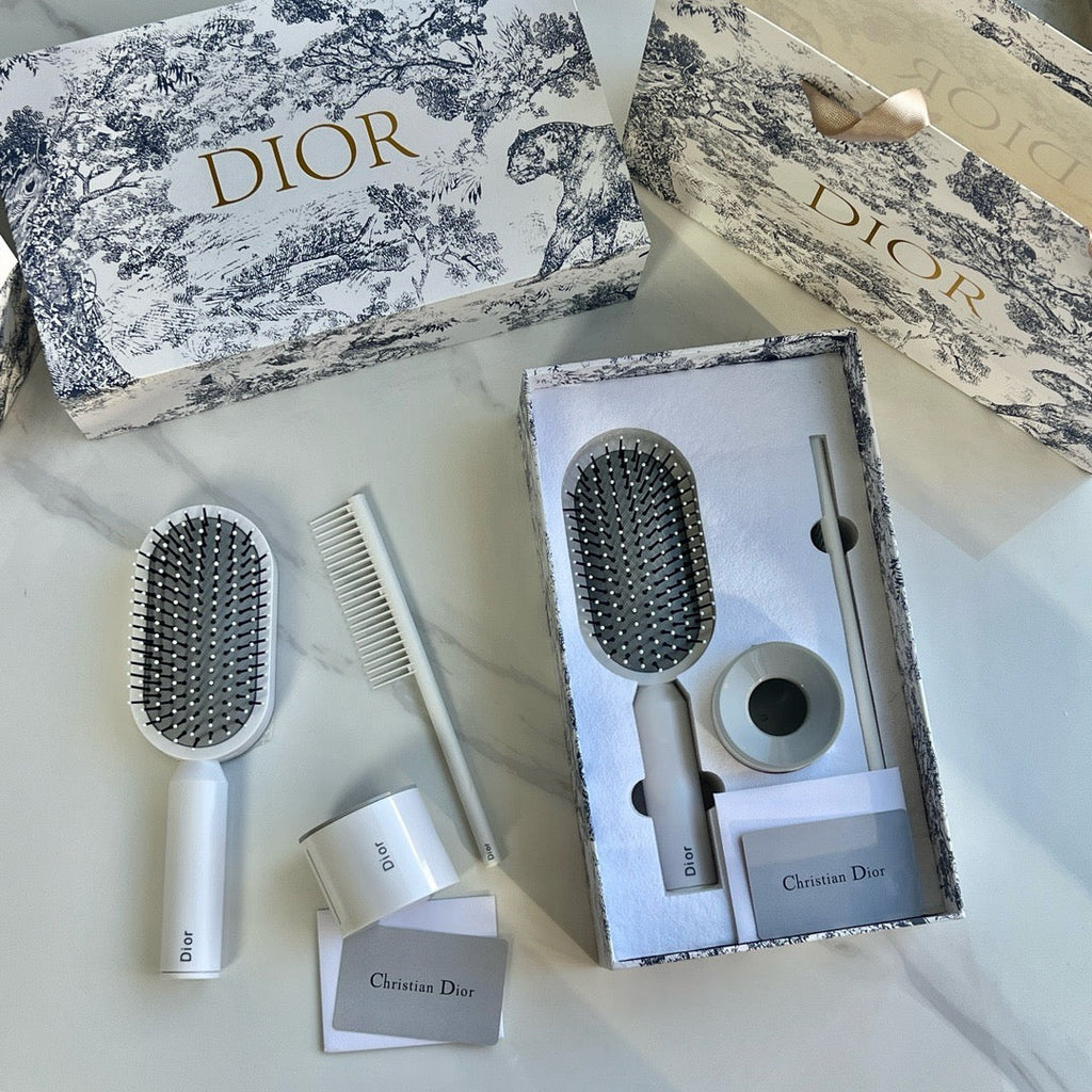 Toile de Jouy Hair Brush Gift Set