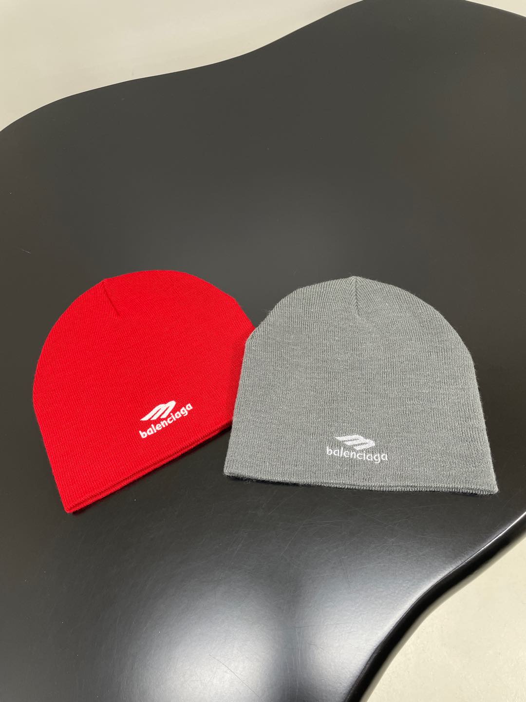 Balenciaga Men's And Women's Fall And Winter Logo Letter Printing Ribbed Knit Cotton Fleece Hat Cap #74853