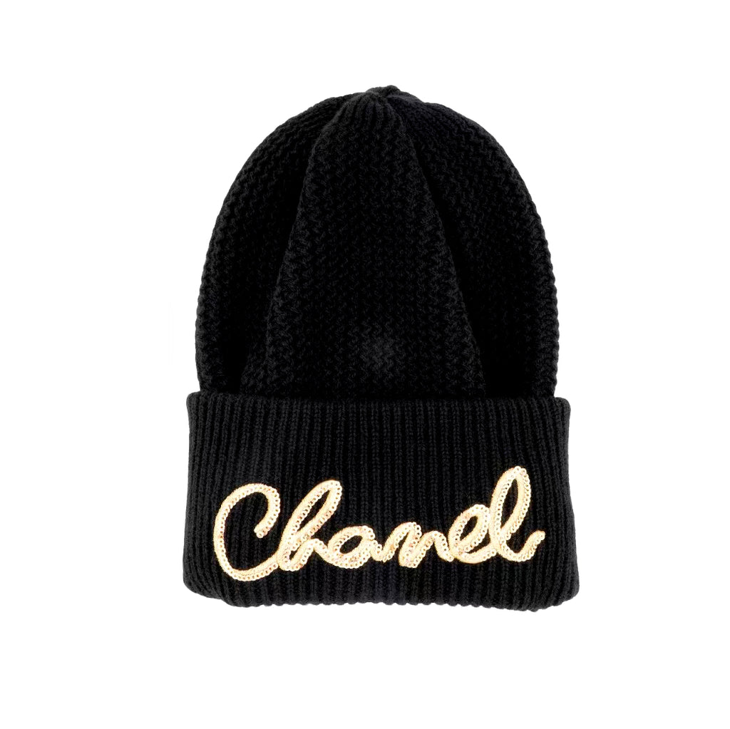 Chanel  Men's And Women's Fall/winter Fashion Casual Solid Color Knit Logo Thick Beanie Hat  Accessories #79339