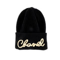 Chanel  Men's And Women's Fall/winter Fashion Casual Solid Color Knit Logo Thick Beanie Hat  Accessories #79339