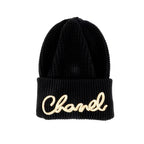 Chanel  Men's And Women's Fall/winter Fashion Casual Solid Color Knit Logo Thick Beanie Hat  Accessories #79339
