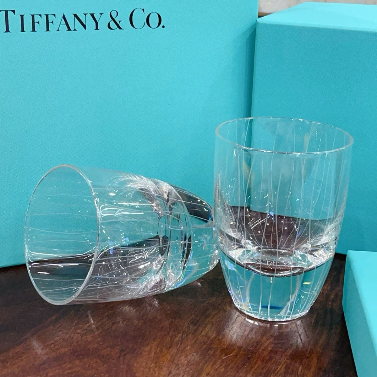 Crystal Tumbler Glasses Set of 2