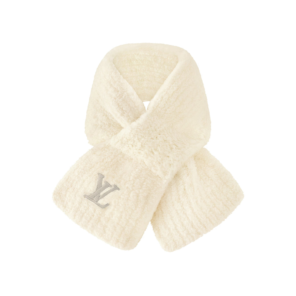 Louis Vuitton Men's and Women's Autumn and Winter Solid Color Embroidery Logo Printed Wool Knit Hat Cap Scarf #75639
