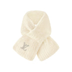Louis Vuitton Men's and Women's Autumn and Winter Solid Color Embroidery Logo Printed Wool Knit Hat Cap Scarf #75639