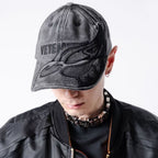 Vetements Men's Women's Spring And Autumn Flame Logo Pattern Cotton Baseball Cap Casual Gray Duck Tongue Hat Ngvp #9323