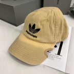 Balenciaga Adidas Cap In Blue Washed Embroidered Label Duck Hat #96243