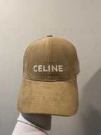 Celine Genderless Triomphe Baseball Cap In Cotton Hat #97148