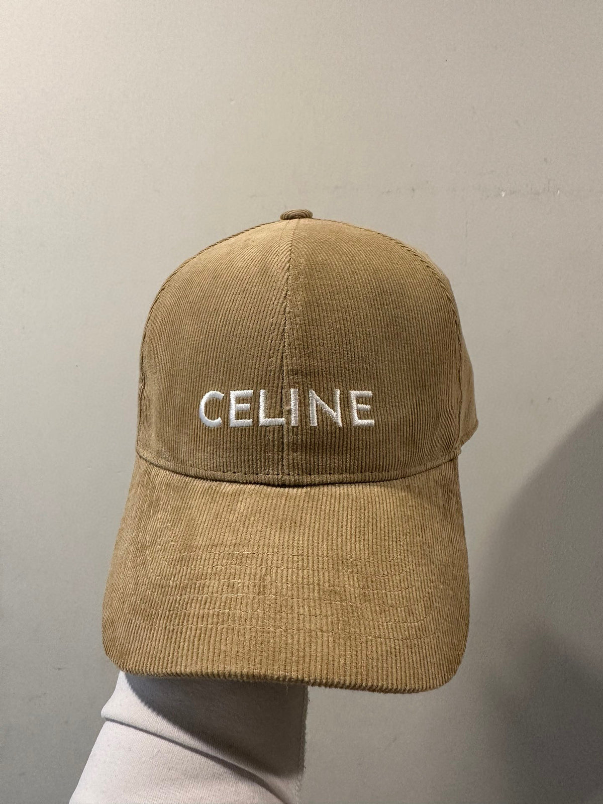 Celine Genderless Triomphe Baseball Cap In Cotton Hat #97148
