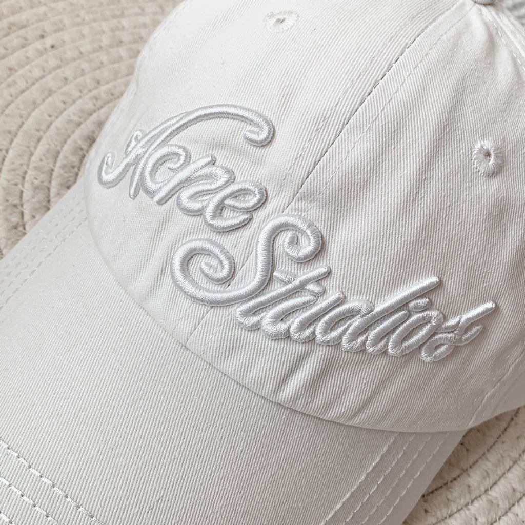 Acne Studios Men's And Women's Solid Color Embroidered Letter Print Cotton Baseball Cap Hat #77755