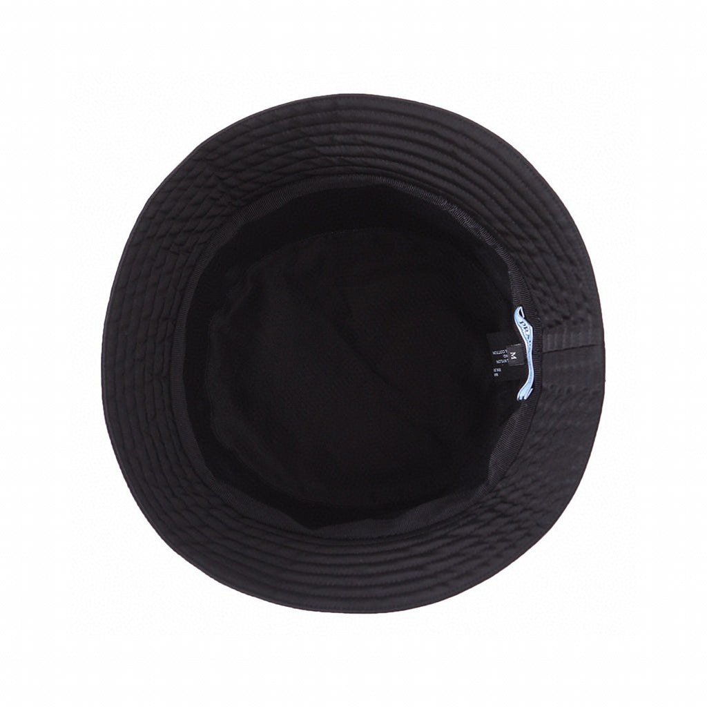 Prada Men's Black Re-Nylon Recycled Nylon Fisherman's Hat Cap #97754