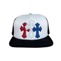 Chrome Hearts Men's And Women's Spring/fall Fashion Casual Leather-trimmed Cap With Silver Buckle Baseball Cap With Visor Hats  Accessories #78542