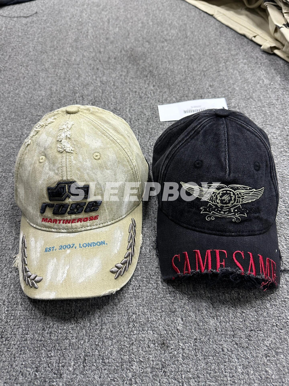 Martine Rose Men's Embroidered Letter Pattern Printed Solid Color Baseball Cap Hat #77516