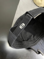 Balenciaga Men's and Women's Solid Color Embroidered Logo Design Cotton Duck Cap Hat #75236