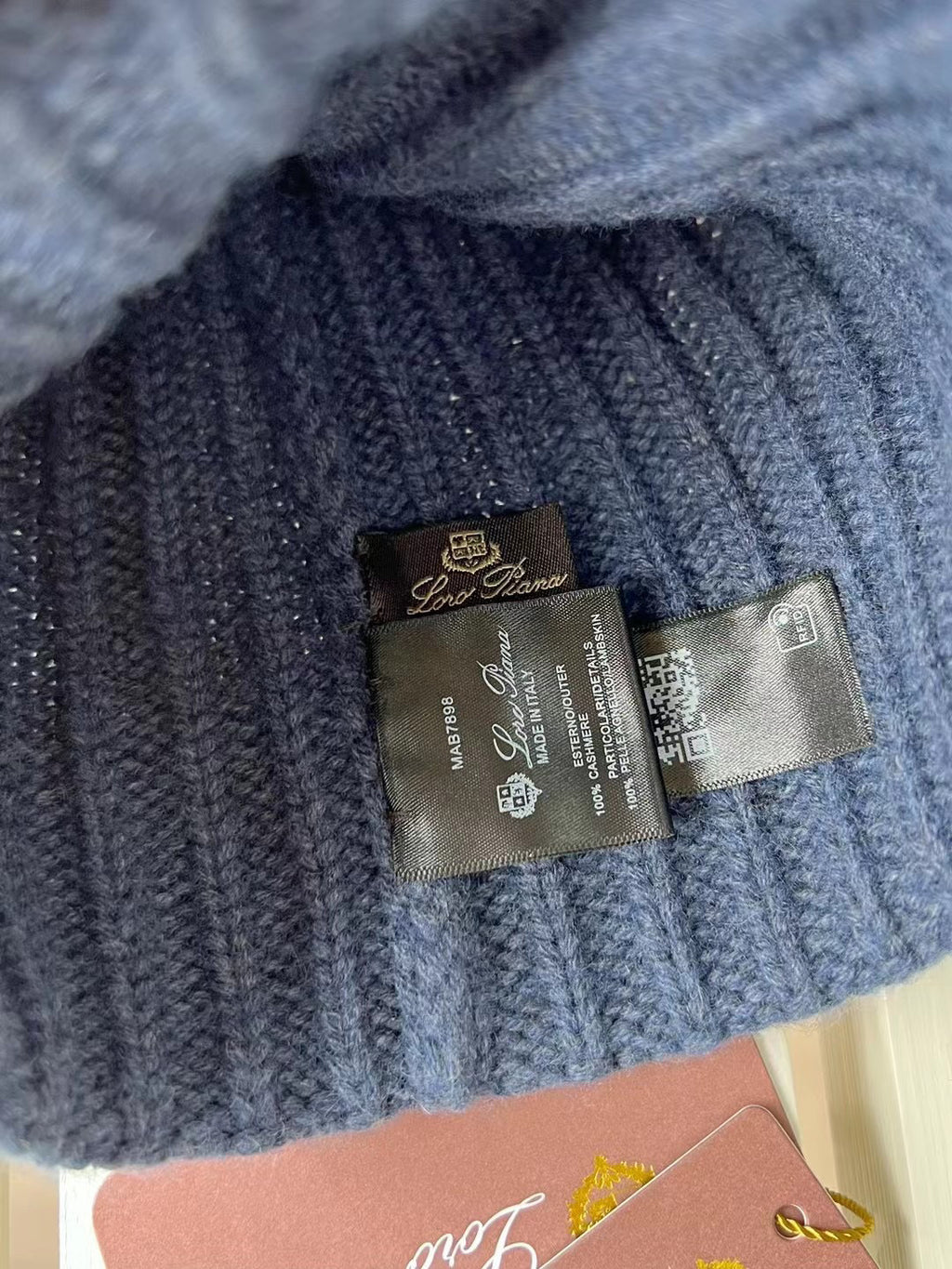 Loro Piana Cashmere Knit Hat Scarf Set #6664