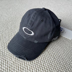 Oakley Men's Embroidered Logo Print Solid Color Cotton Duck Cap Hat #75661