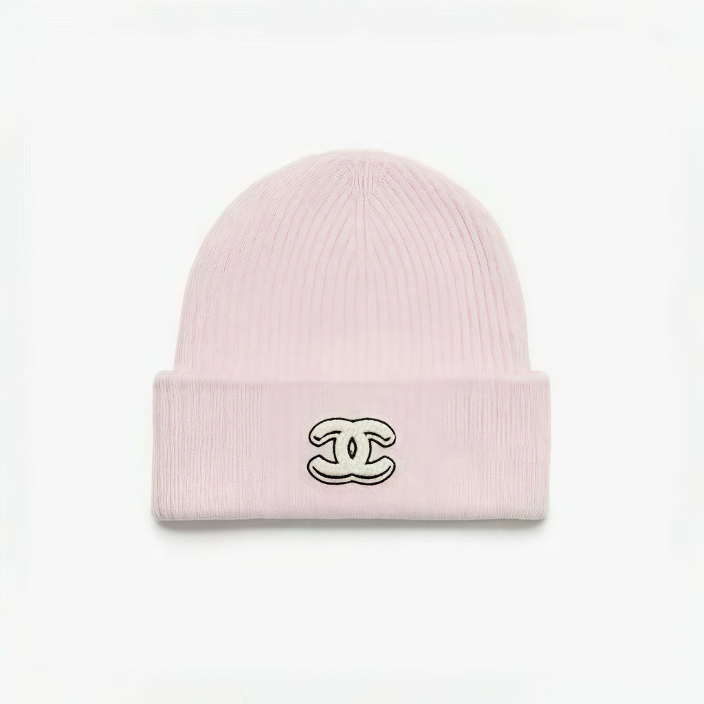 Chanel Women's Fall/Winter Casual Fashion Solid Color Double C Knit Cashmere Hat Hat Accessories #78628
