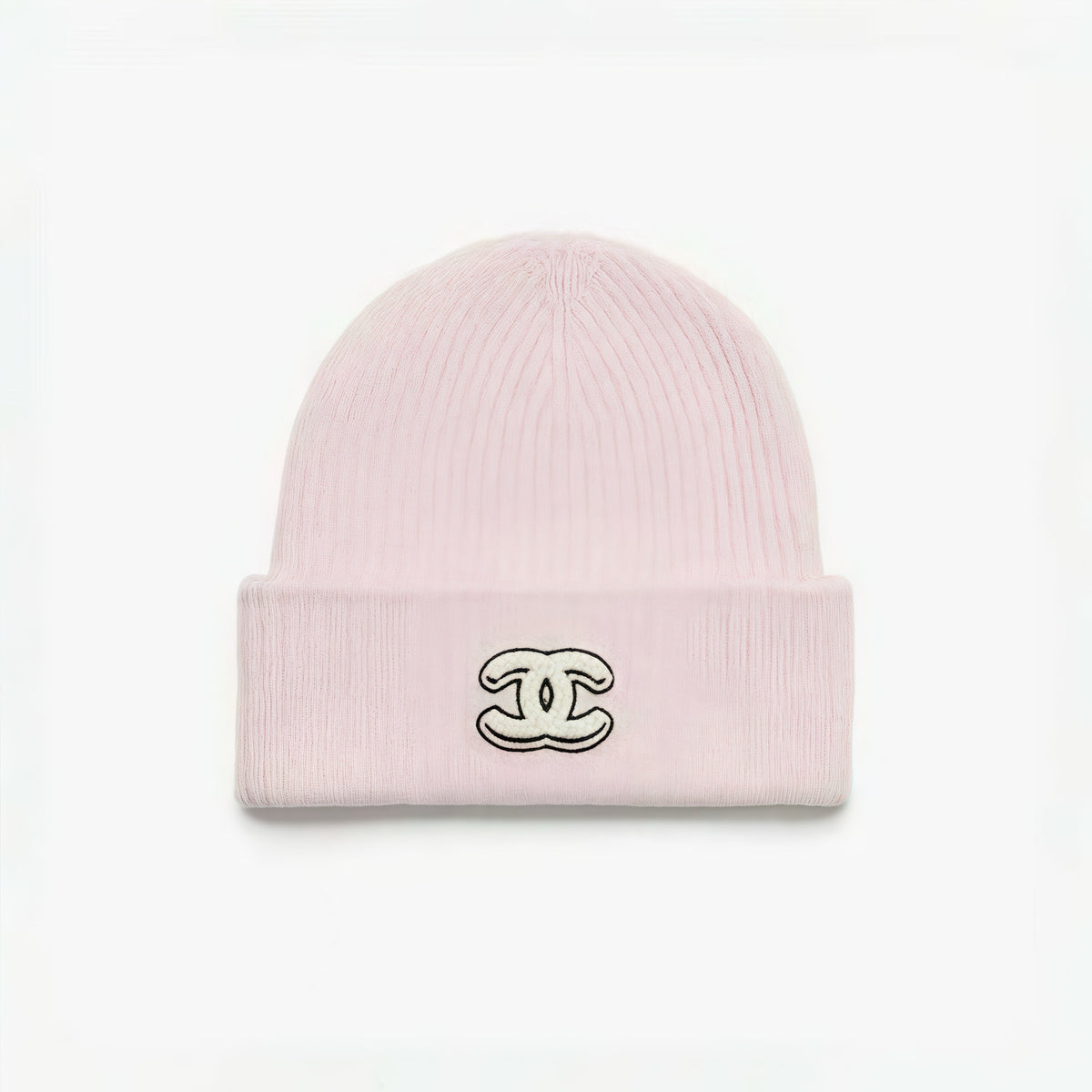 Chanel Women's Fall/Winter Casual Fashion Solid Color Double C Knit Cashmere Hat Hat Accessories #78628