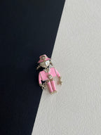 Chanel Men's And Women's Classic Fashion Robot With Hat And Heart Shaped Sunglasses Design Robot Brooch Jewelry Accessories #79467