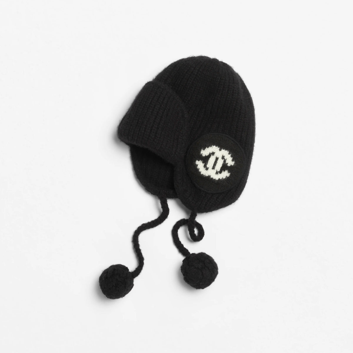 Chanel Women's Fall/Winter Fashion Casual Solid Color Double C Knit Pom Pom Hat Hat Accessories #78629