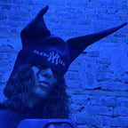 Anonymous Club Shayne Oliver 0pium New York Ny Devil's Horns Cap Playboicarti Same Men's Women's High Street Trend Hip-hop Punk Style Pointy Hat Embroidered Letters Hats Fashion Cap Ngvp #1336