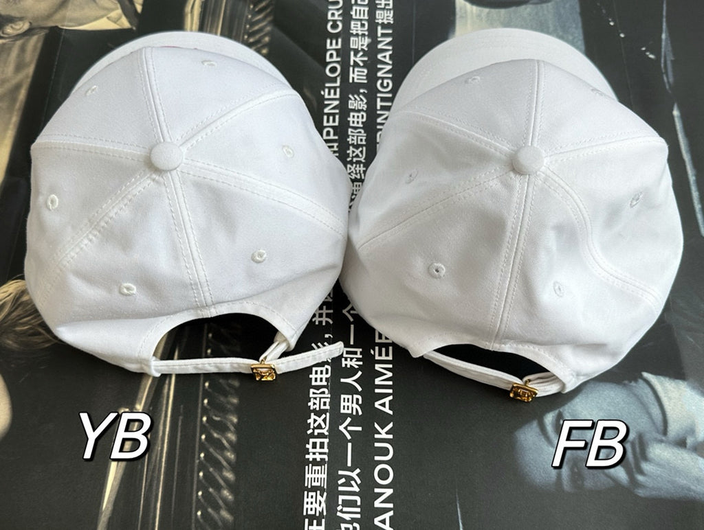 Louis Vuitton Men's and Women's White Monogrammed Embroidered Cotton Duck Cap Hat #72675