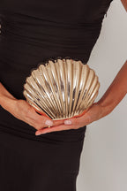 Sirene Shell Clutch Gold