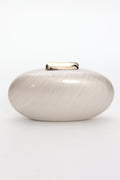 Nialah Oval Clutch Pearl